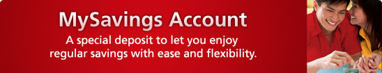 MySavings Account - A Special Deposit