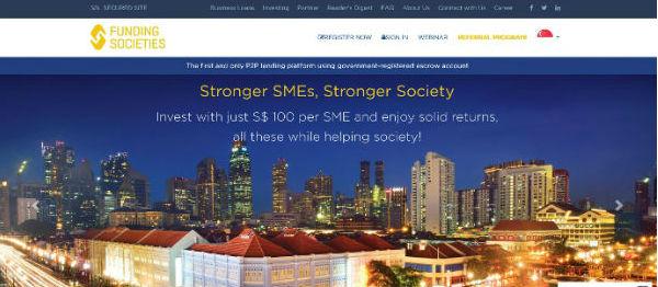 funding societies website banner