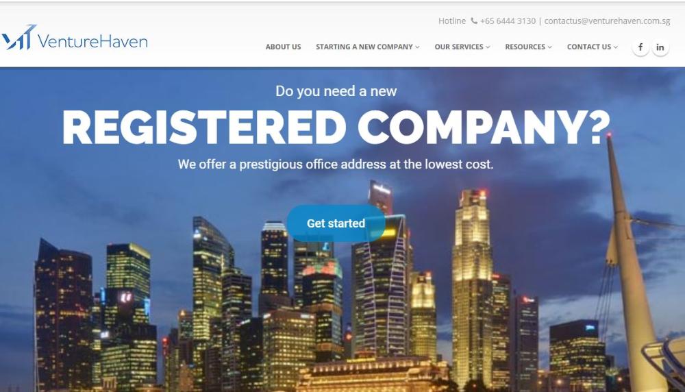 Venture Haven landing page