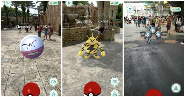 different pokemon spawning around RWS