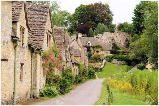 Stone houses in Bibury, England