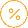 orange percent icon