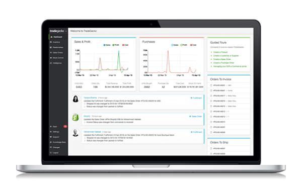 laptop showing web analytics