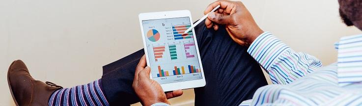 SME analytics on tablet