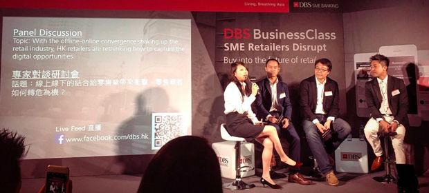 Panel discussion at the DBS BusinessClass event in Hong Kong