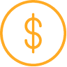dollar round icon