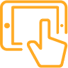orange tablet icon