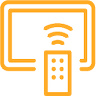 orange network connection icon