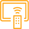 orange network connection icon