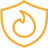 orange shield icon