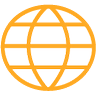 orange globe icon