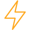 orange lightning icon