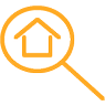 orange house icon