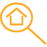 orange house icon