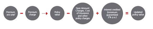 Policy value accumulation illustration