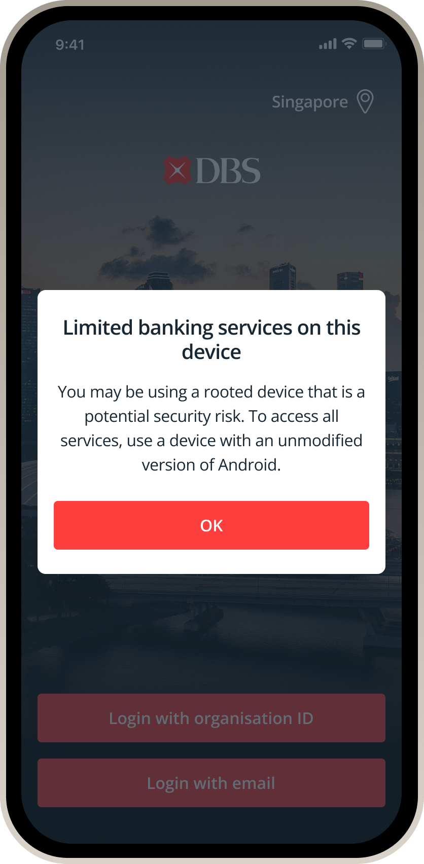 DBS Security Guide on Malware and Jailbroken or Rooted Devices
