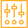 An image showing a controller device with buttons