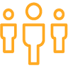 An image depicting three men standing together