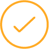 A circle with a check mark in the middle