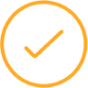 A circle with a check mark in the middle