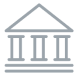 An image showing a building supported by three pillars