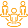 An image depicting three men standing together
