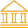 An image showing a building supported by three pillars