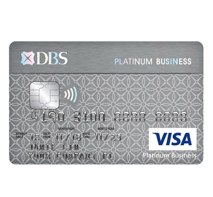 platinum business card visa dbs