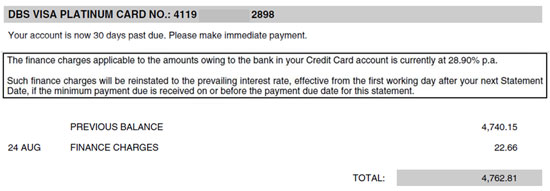 How do you check the balance due on a Visa card?