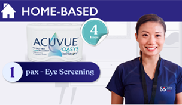 4 boxes x Acuuve Oasys with Transitions + 1 Pax - Home Eye Check valued at $50
