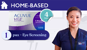 4 boxes x Acuvue Vita + 1 Pax - Home Eye Check valued at $50