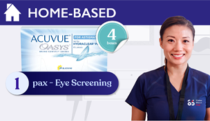 4 boxes x Acuvue Oasys 2-week for Astigmatism + 1 Pax - Home Eye Check valued at $50