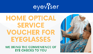 Home optical service voucher for eyeglasses