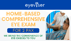 Comprehensive eye examination with optometrist at home for 2 adults