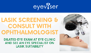 Lasik screening and consultation with ophthalmologist