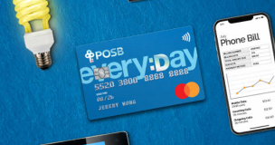 Up to 3% cash rebates on Utilities with POSB Everyday Card