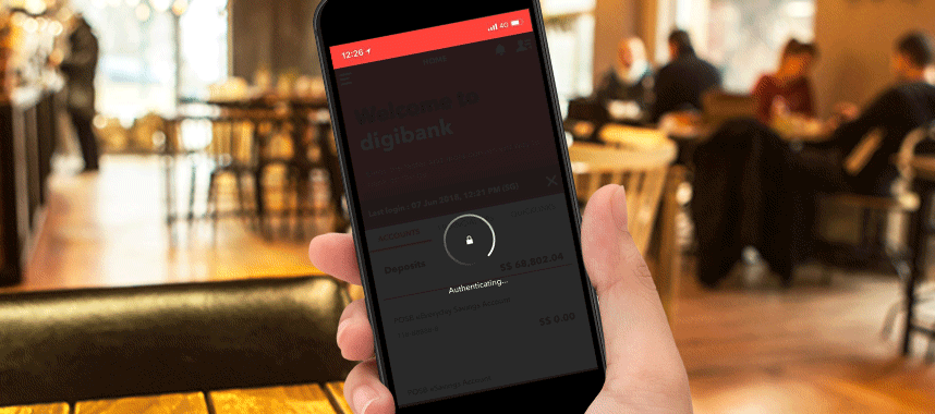 The digibank digital token helps keep your mobile banking secure