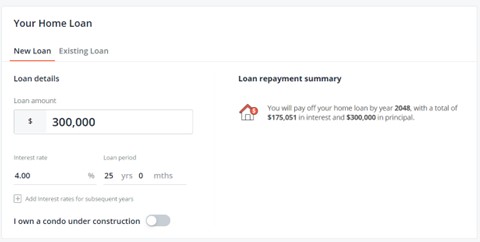 POSB/DBS Repayment Schedule Calculator