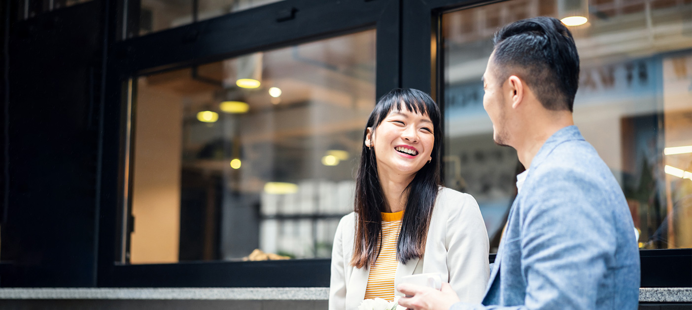 Young couple discussing about their retirement savings plans