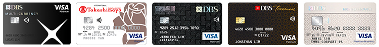 DBS Visa Debit, DBS Takashimaya Debit, DBS SUTD Visa Debit, DBS Treasures Visa Debit, DBS Business Advance Debit Card