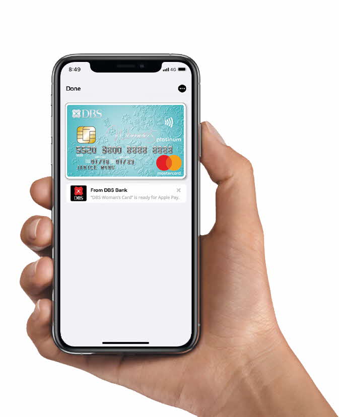 Apple Pay DBS Womans Card