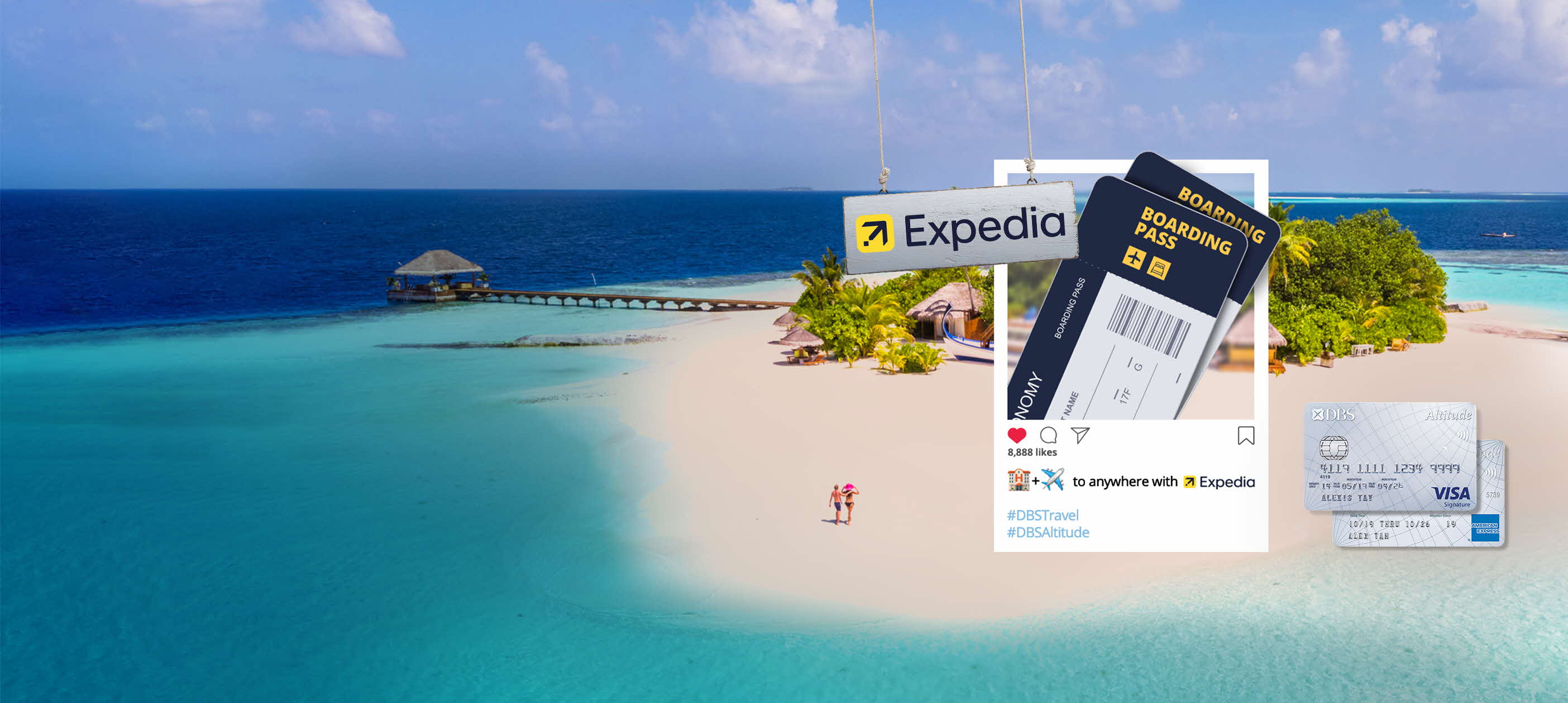 Earn up to 8 miles per S$1 on Expedia