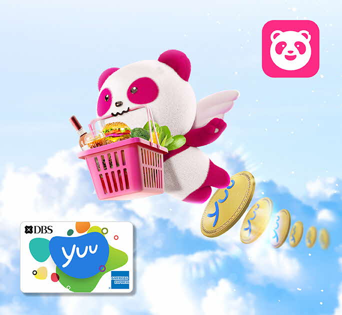 Enjoy up to S$50 off your foodpanda orders With DBS yuu American Express Card