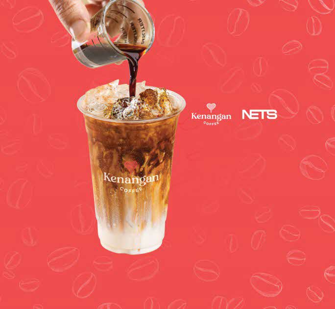 Get 25% off with NETS on Kenangan Coffee app