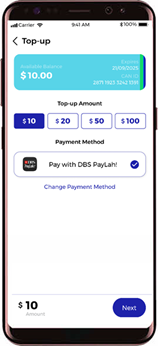 Top up your EZ-Link with DBS PayLah! | DBS Singapore