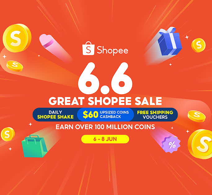 Up to $18 off at 6.6 Great Shopee Sale