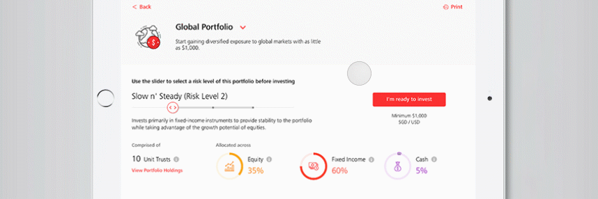 To invest in digiPortfolio, click on “I’m ready to invest”.