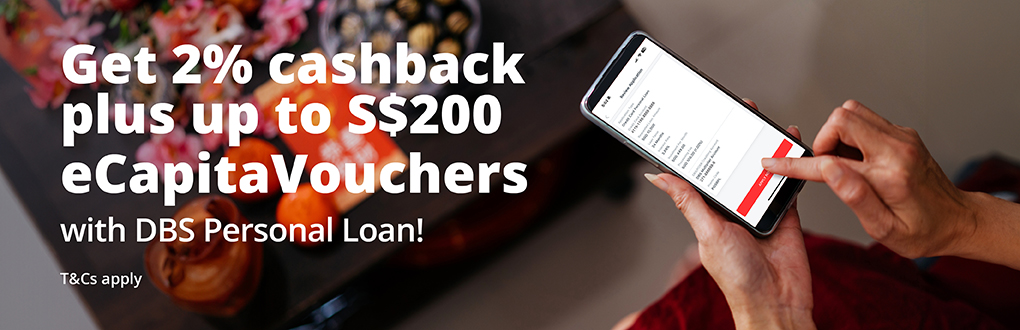 DBS Personal Promotion - Receive 1% cashback when you apply for DBS Personal Loan today