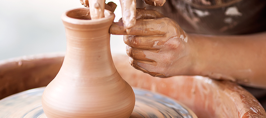 Picking up a new skill like pottery
