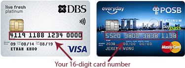 posb card credit number digit digital bank dbs services ibanking sg registration singapore faq enter register appears front